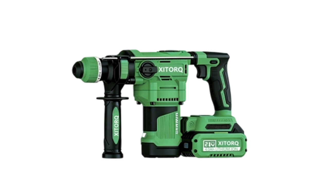 XJ.728 21V litiumjon högmagnetisk borstlös roterande hammare (heavy-duty) — 2,8J slagenergi för hårda material